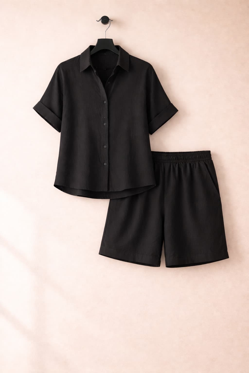 Midnight Ease Co-ord Set (Shorts)